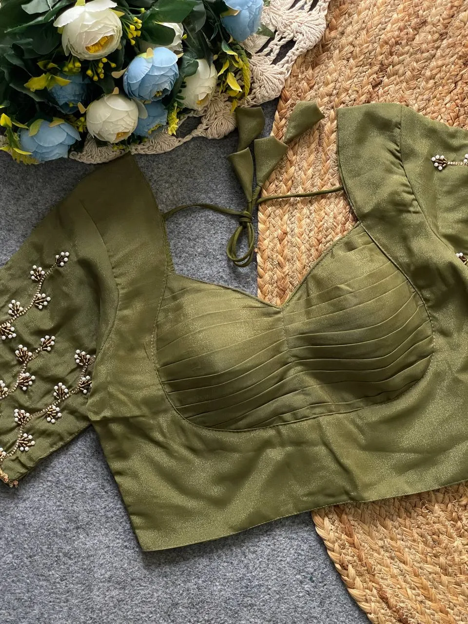 Mrunal 2021 Radhika Handmade Hook Party Wear Readymade Blouse