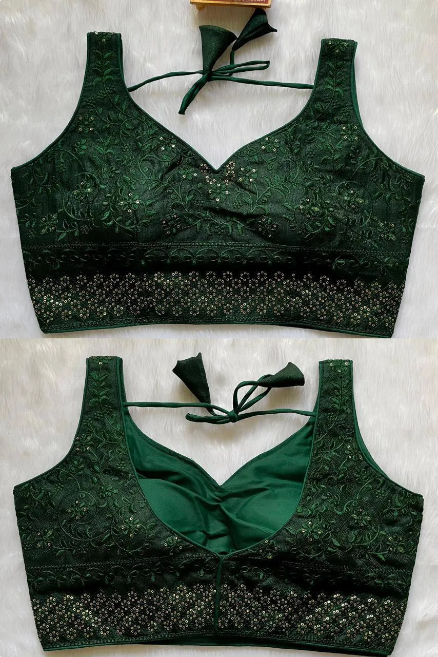 Mrunal 294 Sitara Heavy Milan Silk Festival Readymade Blouse