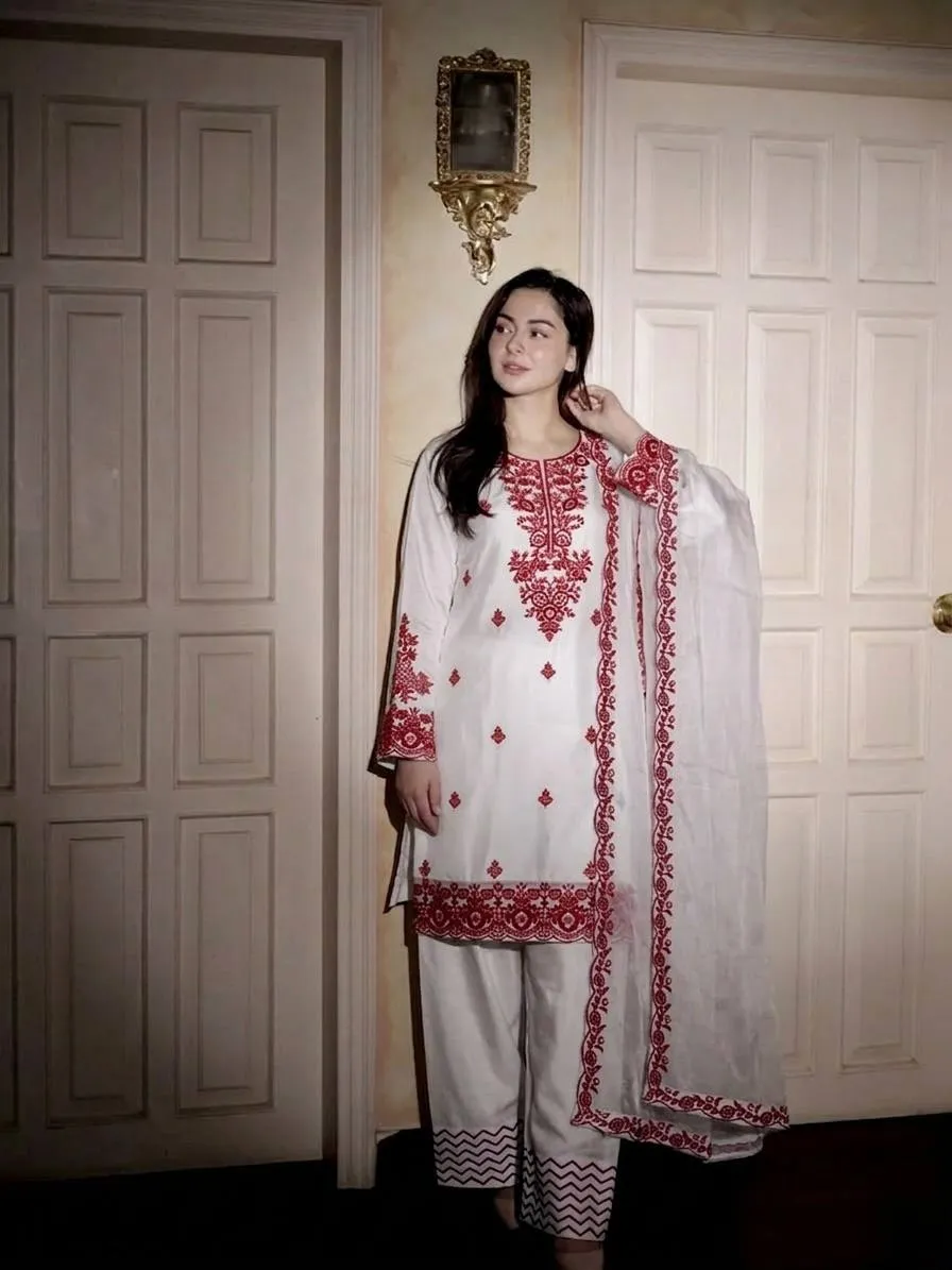 Sabina 5336 Rayon Cotton Thread Work Readymade Dress Wholesale