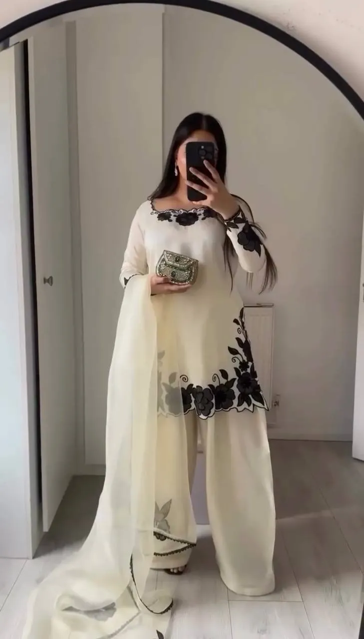 Sabina 5337 Fendy Silk Embroidery Readymade Dress Wholesale