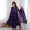 Sabina 5305 Mal Chanderi Mirror Handwork Anarkali Readymade Dress Wholesale