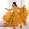 Sabina 5305 Mal Chanderi Mirror Handwork Anarkali Readymade Dress Wholesale