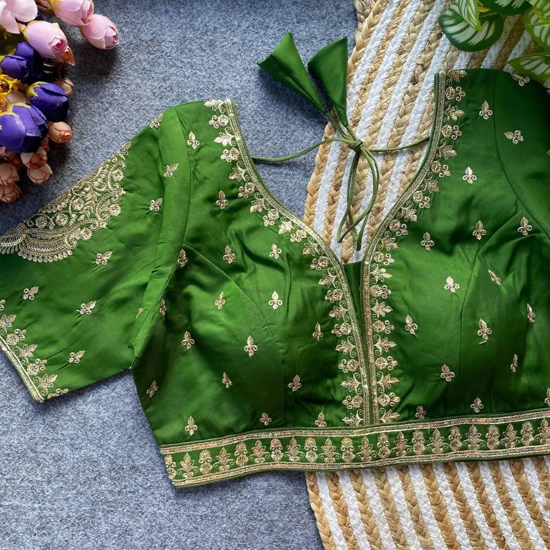 Mrunal 333 Ziya Roman Silk Trending Festival Readymade Blouse Wholesale