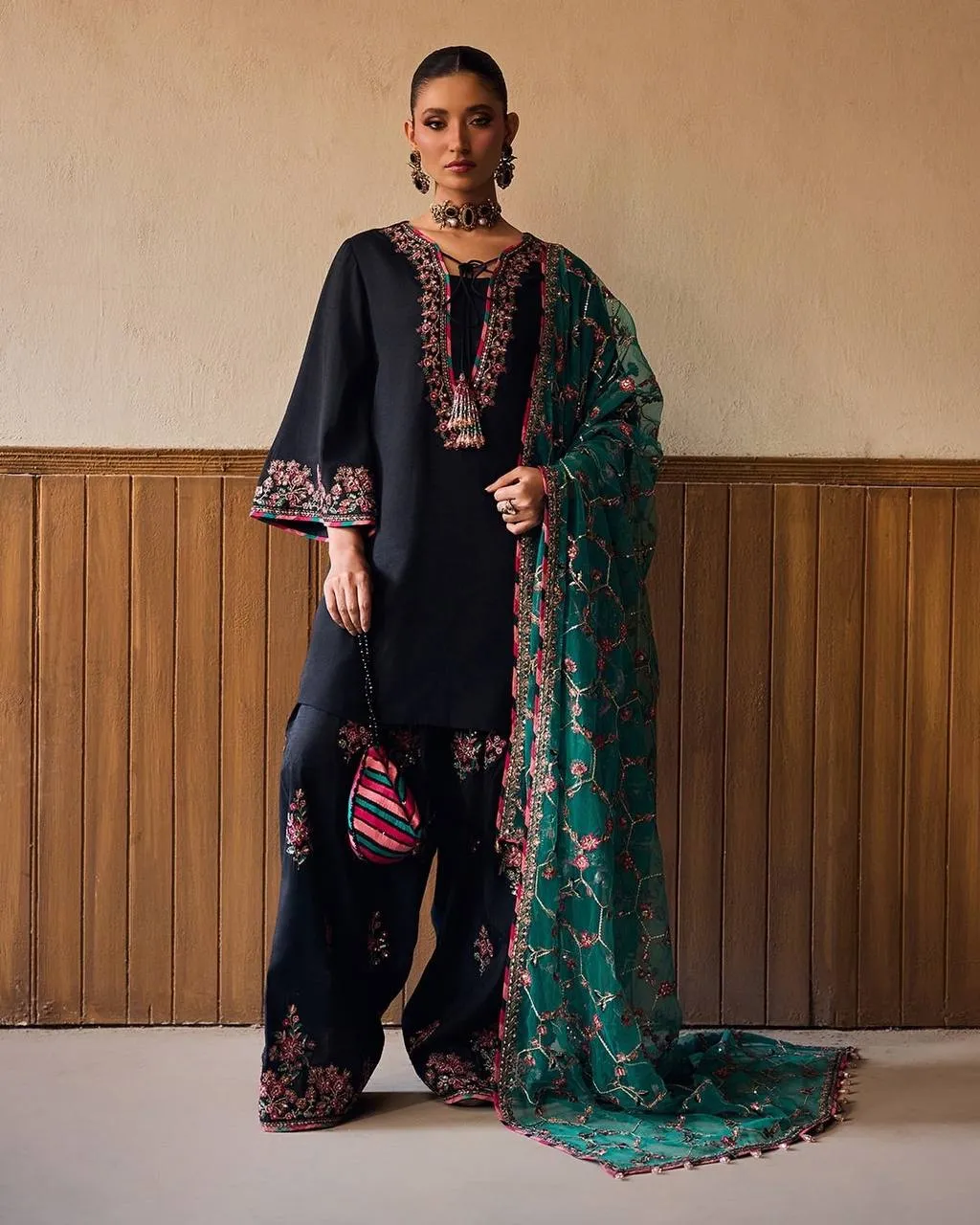 Sabina 1708 Roman Glass Silk Embroidery Salwar Suit Collection