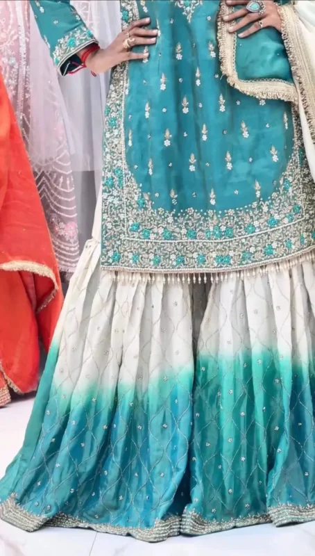 Stylish Sabina 536 Gmy Silk Designer Party Wear Sharara Suit Wholesale 2026