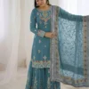 Sabina 5007 Georgette Embroidery Festival Sharara Suit Wholesale