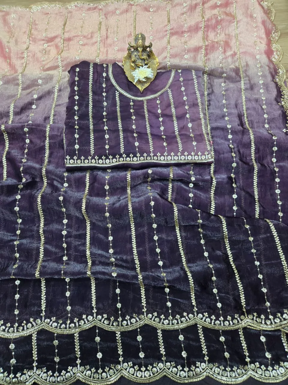 RC1 Fendy Sattin Party Wear Dual Shad Saree Wholesale