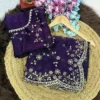 RC1 Fendy Silk Embroidery Work Wedding Wear Saree Wholesale Surat