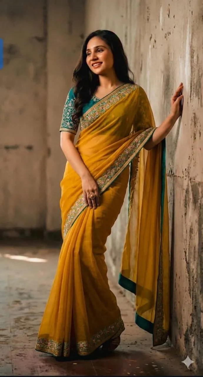 RC1 Rangoli Silk Embroidery Festival Saree Wholesale Surat