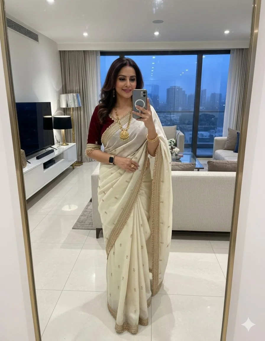 RC1 Fandy Sattin Trending Bollywood Party Wear Saree Wholesale Surat