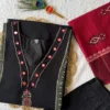 KR 399 Cotton Black Hand Work Readymade Dress Wholesale Surat