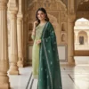 KR 397 Cotton Pista Hand Block Festival Readymade Dress Wholesale Surat