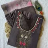 KR 407 Premium Mul Chanderi Vampire Grey Readymade Dress Wholesale Surat