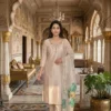 KR 408 Chanderi Cream Color Hand Work Readymade Dress Wholesale Surat