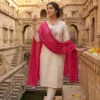 KR 411 Khadi Cotton Embroidery Festival Readymade Dress Wholesale Surat