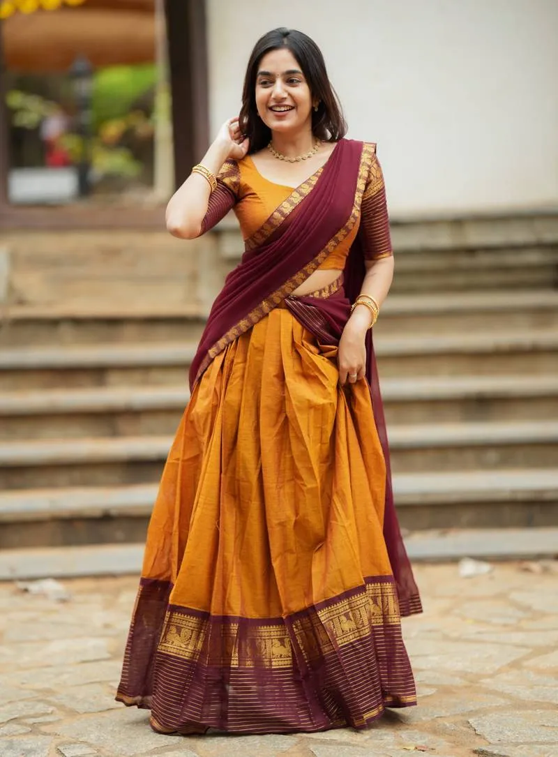 Vally 87 Vol 1 Kanjivaram Silk Zari Weaving South Style Lehenga Saree Wholesale Surat