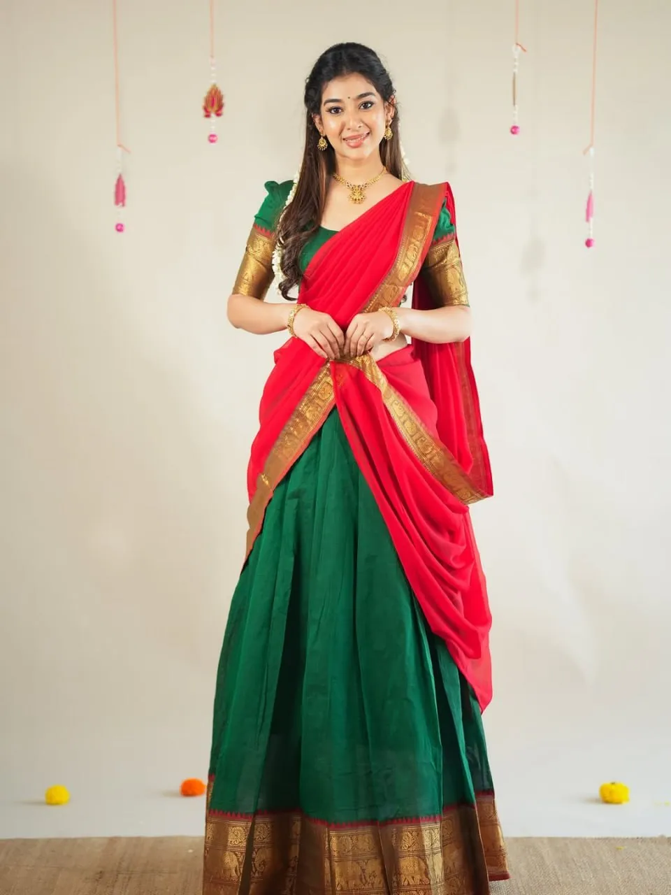 Vally 87 Vol 9 Kanchi Cotton Weaving Festival South Style Lehenga Saree Wholesale Surat