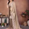 Kiara Gropy Rangoli Crush Silk Party Wear Saree Wholesale Surat