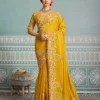 Kiara Apexa Soft Star Georgette Embroidery Work Saree Wholesale Surat