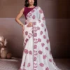Kiara Elephent Fendy Chiffon Party Wear Embroidery Saree Wholesale Surat