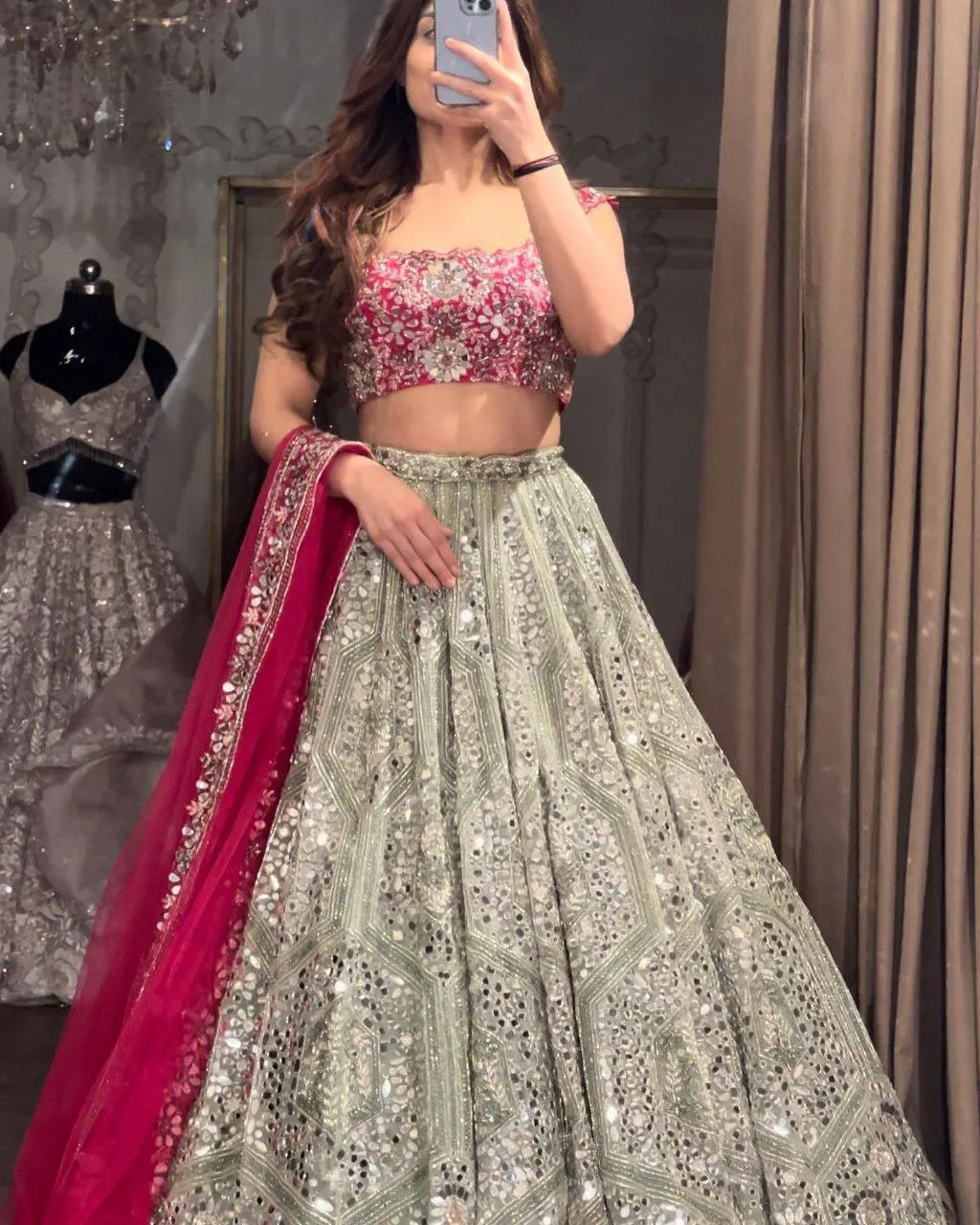 Launching SBD 1831 Faux Georgette Mirror Embroidery Wedding Lehenga Choli Wholesale Surat 2026