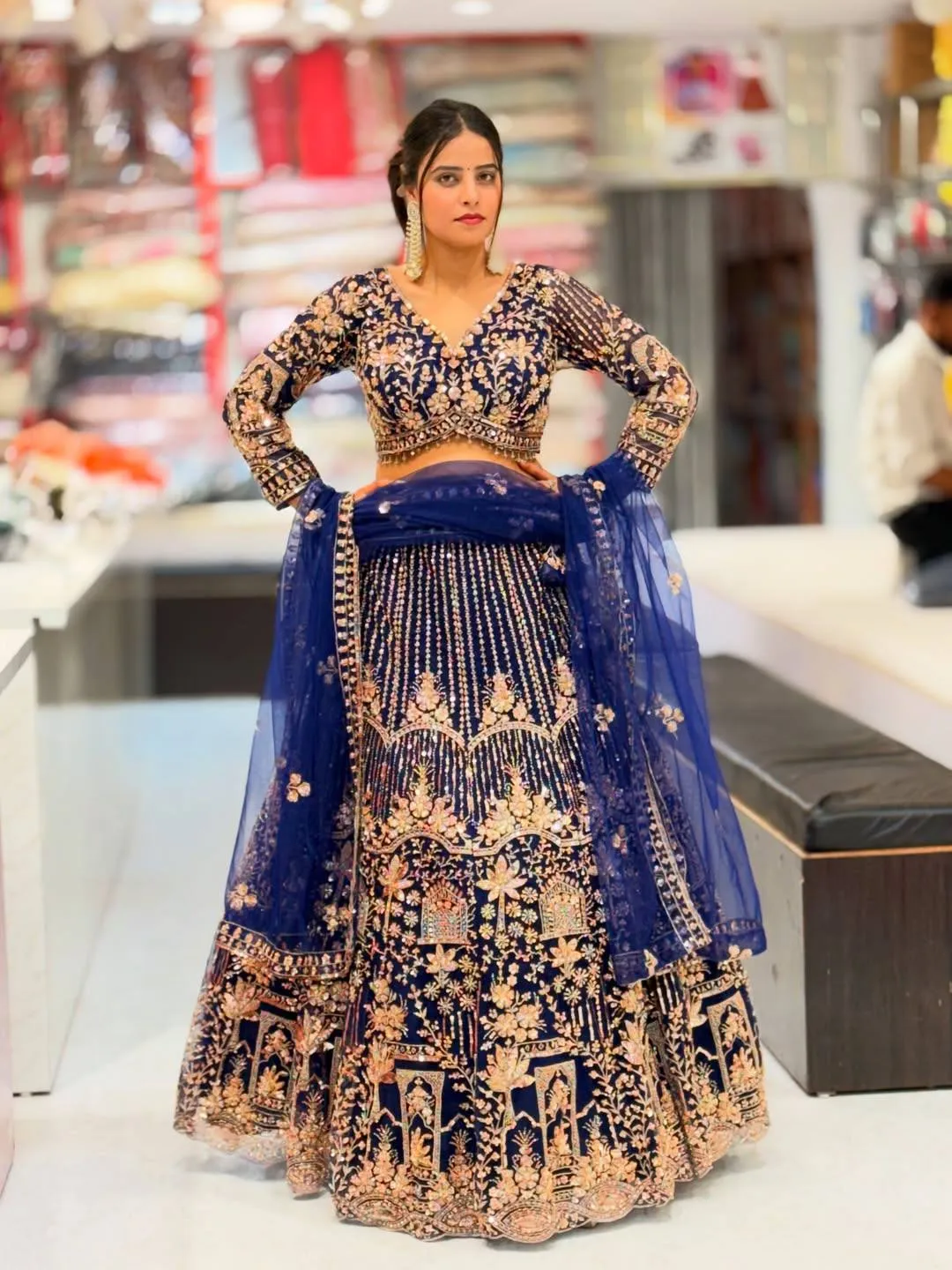 SBD 1836 Soft Net Sequins Work Lehenga Choli Wholesale Surat