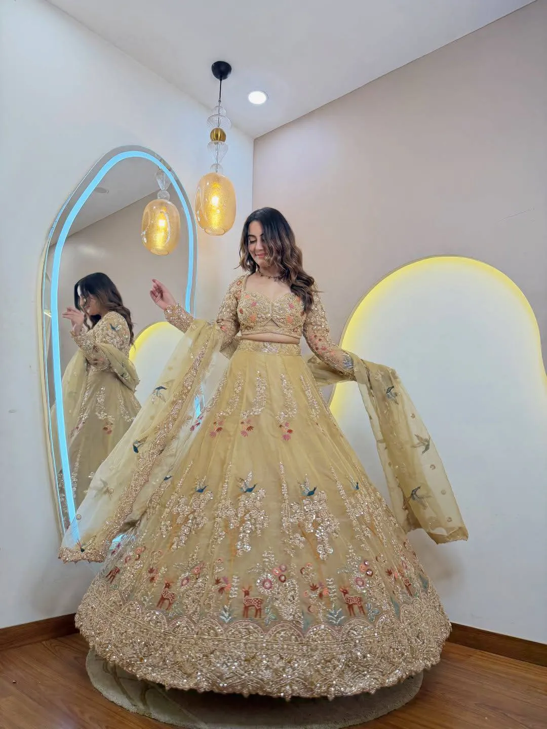 SBD 1841 Fendy Silk Embroidery Work Lehenga Choli Wholesale Surat