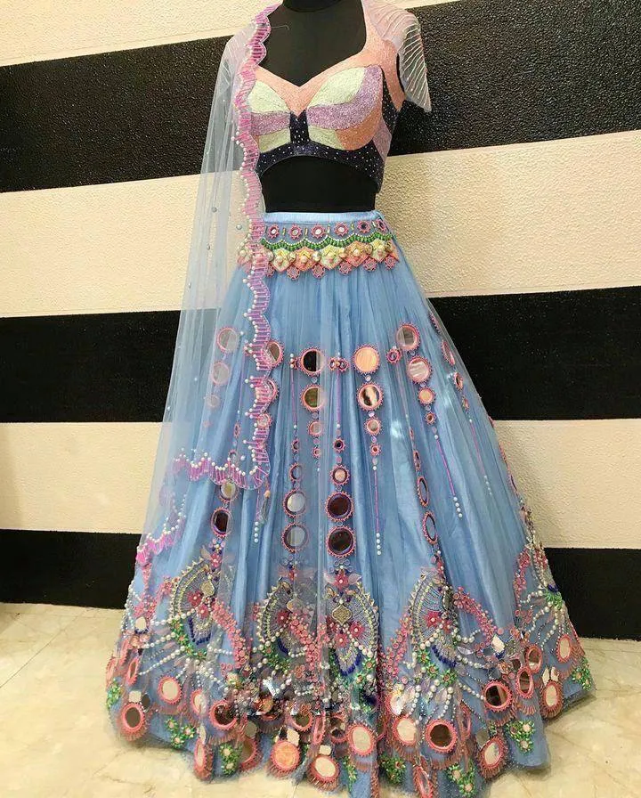 SBD 1562 Mirror Embroidery Work Lehenga Choli Wholesale Surat