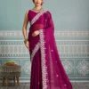 Kiara Chitra2 Rangoli Silk Embroidery Party Wear Saree Wholesale Surat