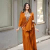 BV 349 Air Tex Chinon Embroidery Indo Western Wholesale Surat