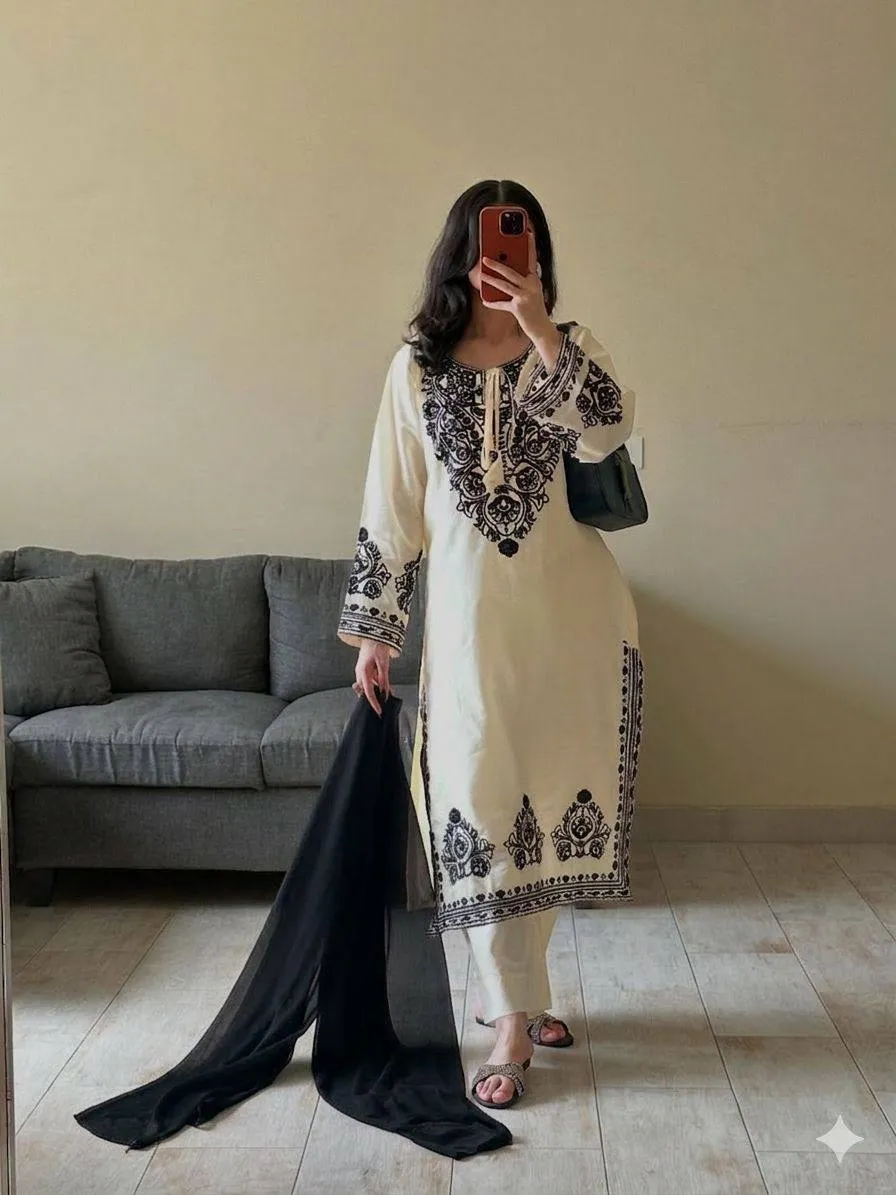 BV 386 Roman Silk Embroidery Festival Readymade Dress Wholesale Surat
