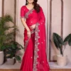 Kiara Oreva10 Fendy Chiffon Silk Embroidery Party Wear Saree Wholesale Surat