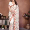 Kiara Shiva6 Georgette Lakhnowi Embroidery Festival Saree Wholesale Surat