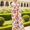 Kiara Rosted Georgette Bandhej Printed Festival Saree Wholesale Surat