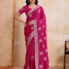 Kiara Naxita3 Star Georgette Embroidery Saree Wholesale Surat