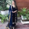 C585 1106 Velvet Zari Embroidery Readymade Dress Wholesale Surat