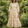 Moni 1258 Muslin Silk Gingham Print Kurtis In Surat Wholesale