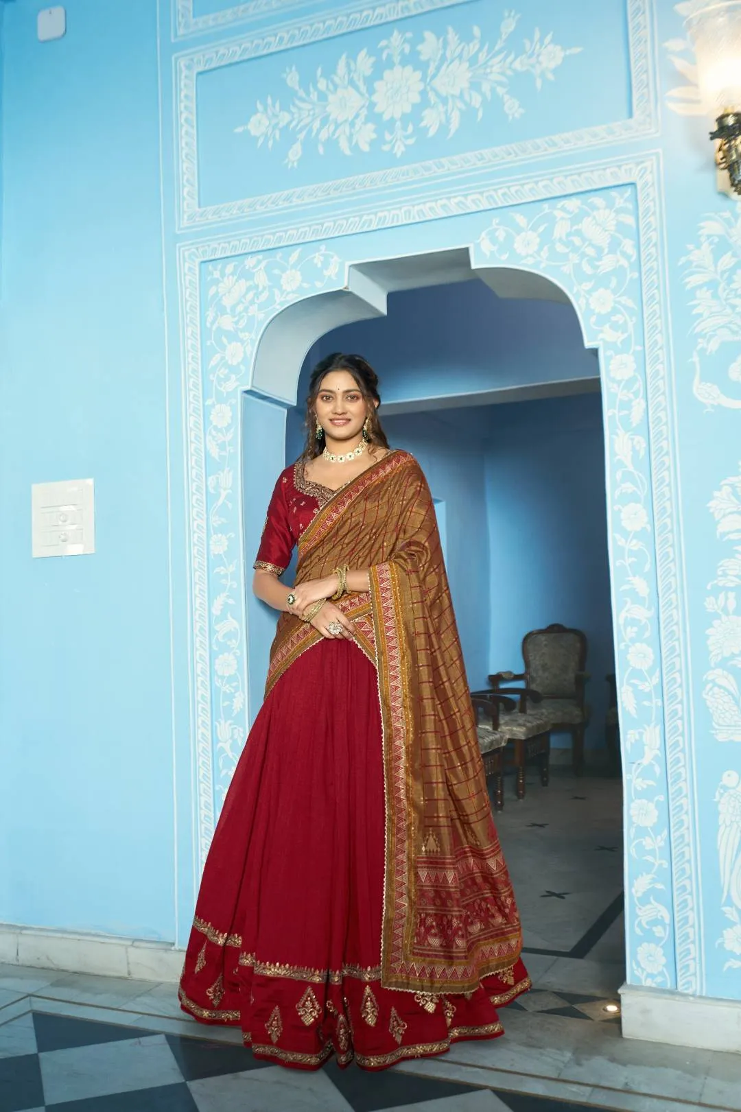WMN 1205 Aarna Vichitra Silk Embroidery Lehenga Choli Wholesale Surat