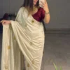WMS Soft Chinnon Shiny Party Wear Saree Wholesale Surat