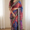 Beautiful WMS Roman Silk Ajarakh Printed Saree Wholesale Surat 2026