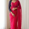 WMS Georgette Designer Hand Work Wholesale Surat Saree