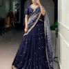WMN 1204 Vichitra Silk Embroidery Work Lehenga Choli Wholesale Surat