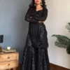 Deepika 5994 Gorgette Thread Work Lehenga Saree Wholesale Surat