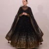 Deepika 5996 Butterfly Net Sequnce Anarkali Gown Wholesale Surat