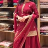 Deepika 6004 Chinon Silk Sequnce Sharara Suti Wholesale Surat