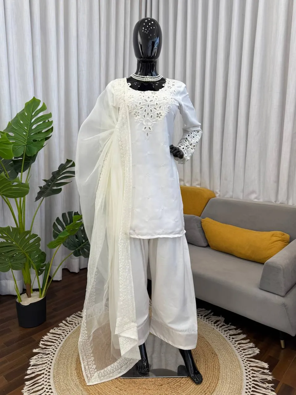 Deepika 6005 Natural Crep Sequnce Readymade Drees Wholesale Surat