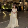 Deepika 6006 Natural Crep Sequnce Work Wholesale Surat