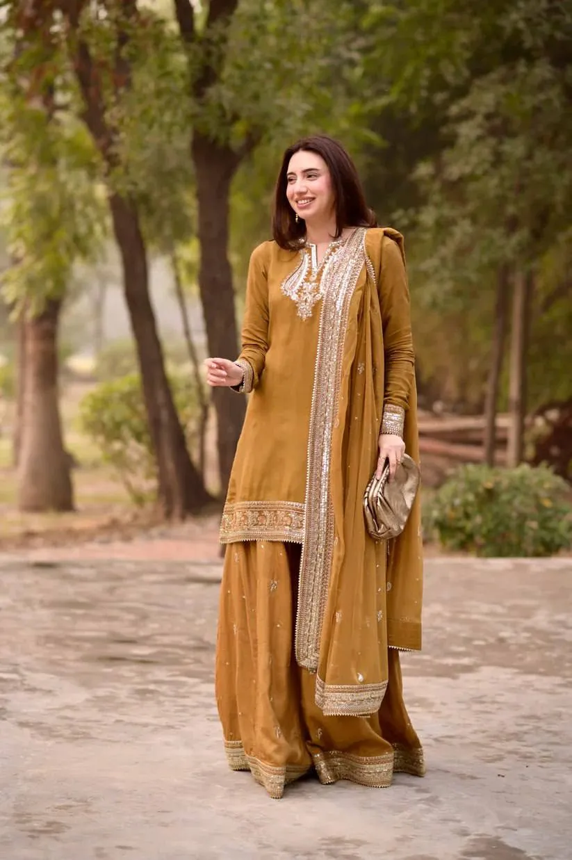Deepika 6009 Mul chanderi Sequnce Work Sharara Suit Wholesale Surat