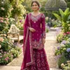 Deepika 5956 JMC Silk Sequnce Work Anarkali Sharara Suit Wholesale Surat