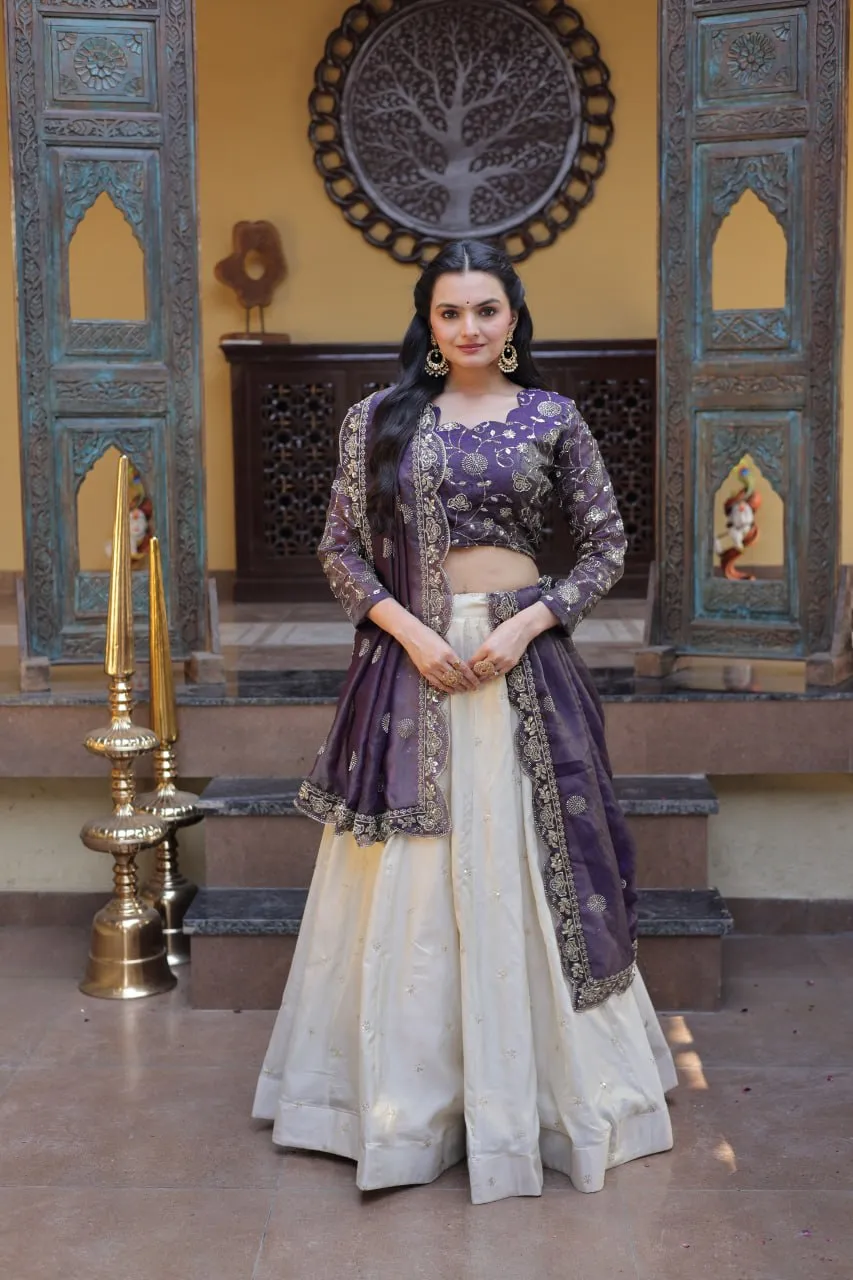 Mohini 7164 Cosmos Zari Embroidery Work Lehenga Blouse Wholesale Surat